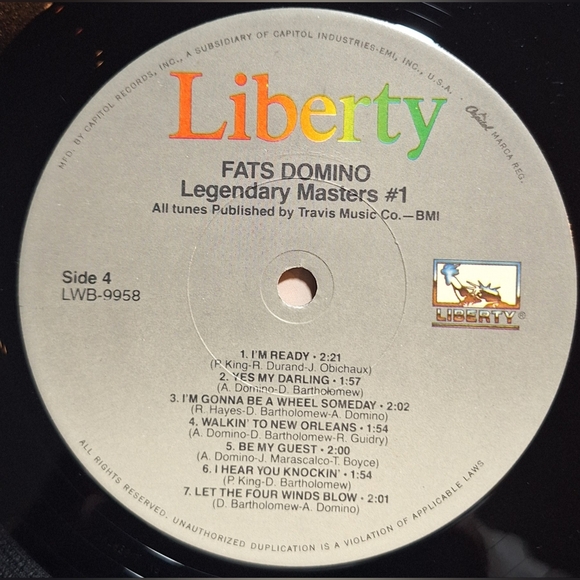 FATS DOMINO LP vinyl - Picture 11 of 12
